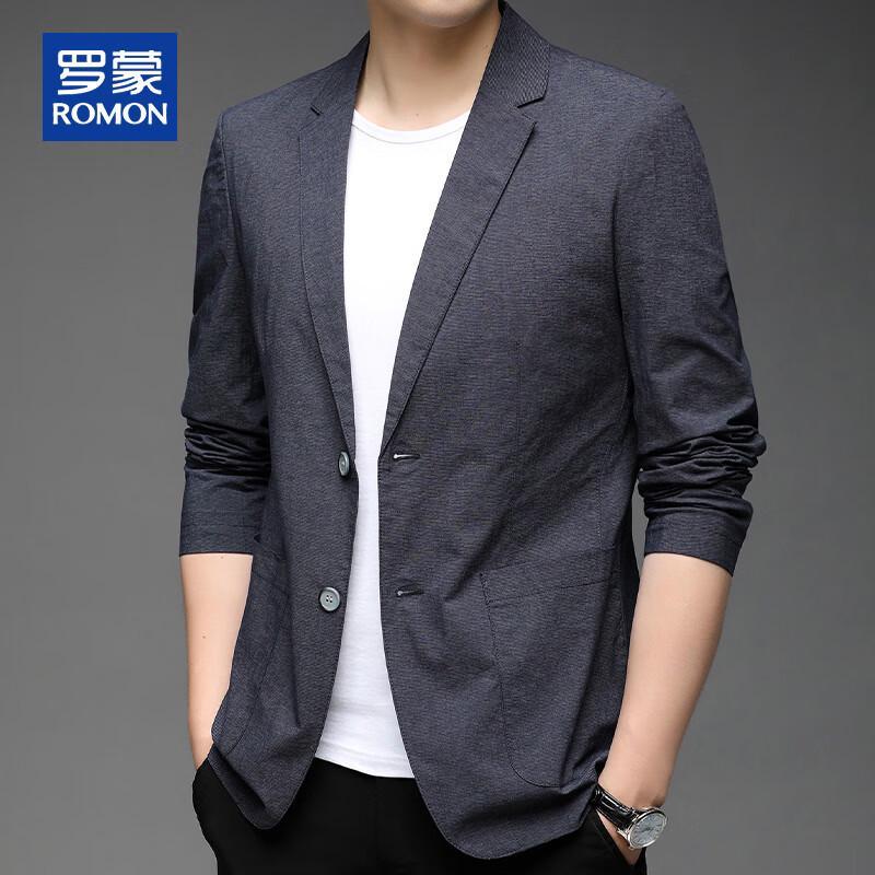 ROMON Men's Casual Slim Fit Blazer Jacket