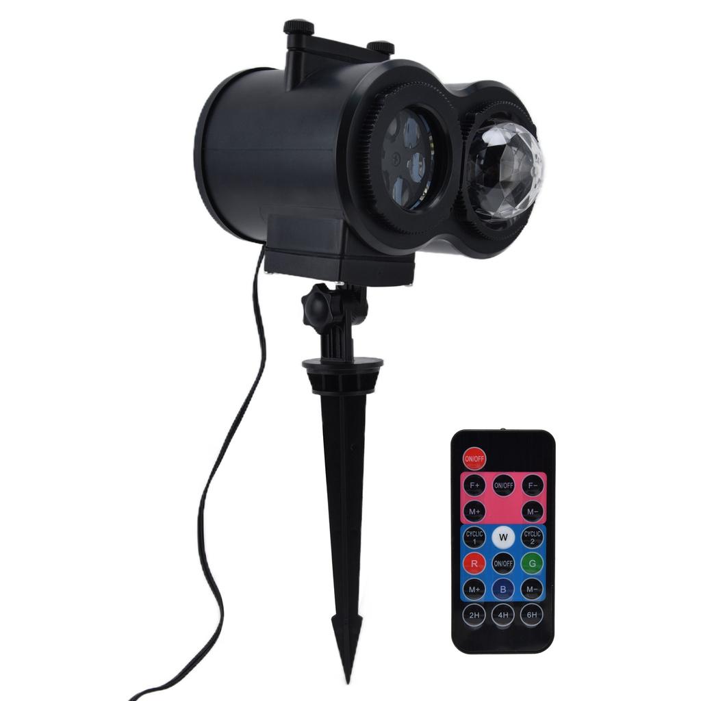 LED Projector Light Remote Projection Lamp Landscape Light with 12 Slides for Outdoor Indoor Decor