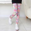 3 stk Kreative Jenteleggings Bukser Trykk Blomster Gymnastikktøy Bukser