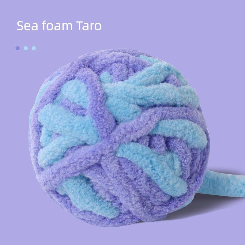 

Cat Toy Woolen Yarn Ball Woven Color Stuffed Woolen Yarn Ball Bite-Resistant Cat Self-Hi Funny Cat Pet Supplies Soothing Ball Haiyan Sweet Taro [Self-Hi Cat Pet Toy]]