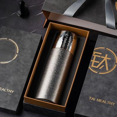 500ML vysoce kvalitní termohrnek z čistého titanu Dárková krabička k narozeninám Šálek na čaj Oddělovač čaje Přenosný titanový šálek do auta