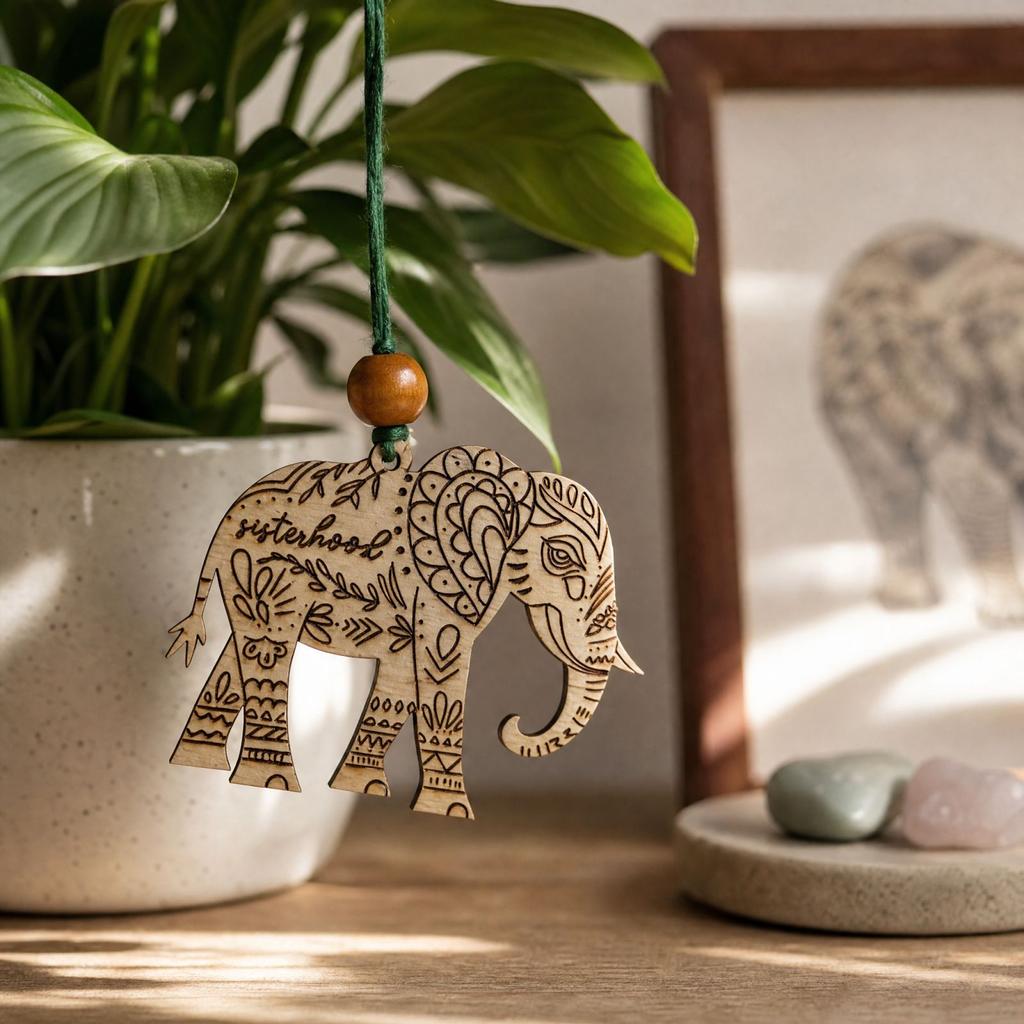 Wooden Decorative Figurine for Home Table Decor, Love and Loyalty Gift