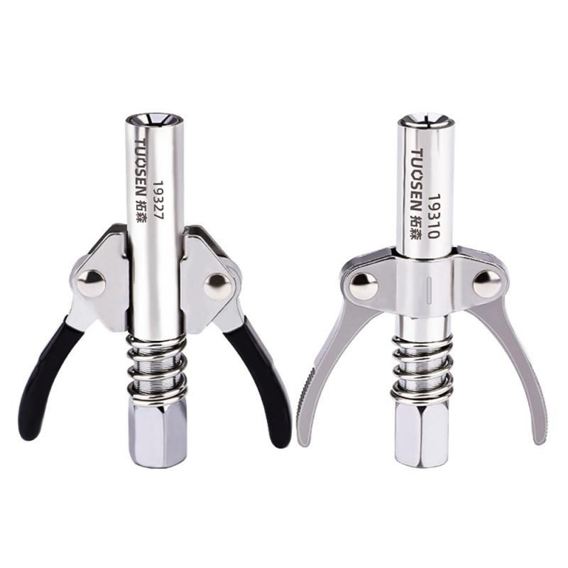 Topson Double Gear Oil Nozzle Manual Pneumatic Grease Gun Universal Mouth Self-locking Lock Clamp Type High Pressure Oil Nozzle