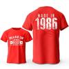 Mode Heren T-shirt Gemaakt in 1986 40 Jaar Geweldig Zijn Vintage 40ste Verjaardag Cadeau T-shirts Dames Casual T-shirt Los Streetwear T-shirt