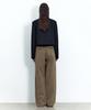INSILENCE WOMEN Wide Chino Pants Olive Beige