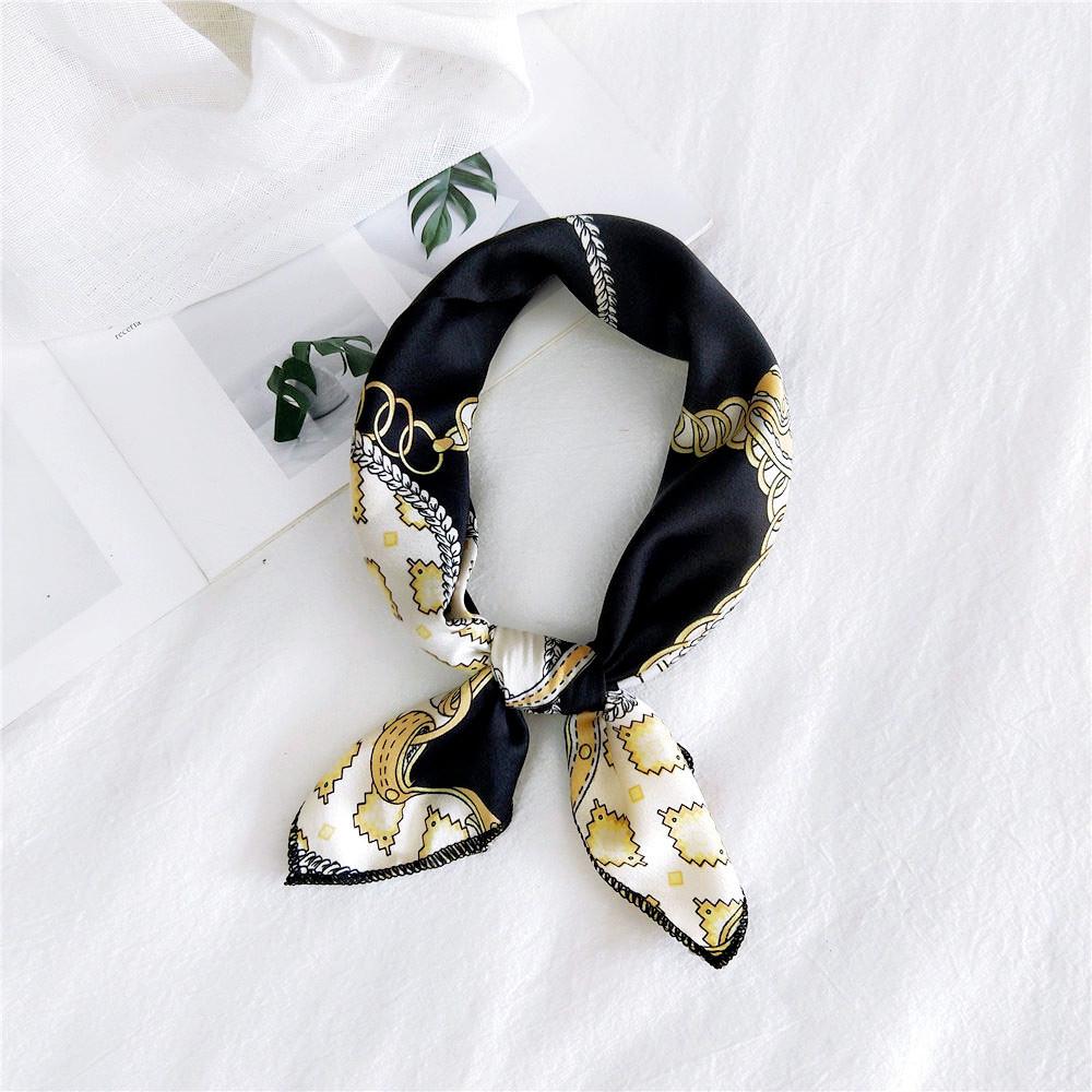 50 Seiden-Carrés: Vielseitige Frühlings-/Sommer-Halstücher für Damen - Koreanischer Stil