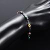 4mm Stainless Steel Bone Turkish Evil Eye Link Hand Chain Bracelet for Women Girl Wristband Anklets Metal Jewelry Summer Gift