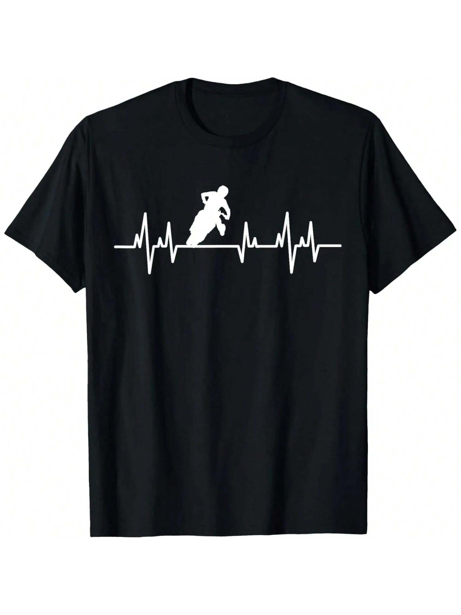 Motocross Heartbeat T-Shirt S разноцветный