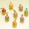 Copper Egg Pendant Necklace Egg Shape Egg Charm Vintage Style Zodiac Necklace  Daily Wear