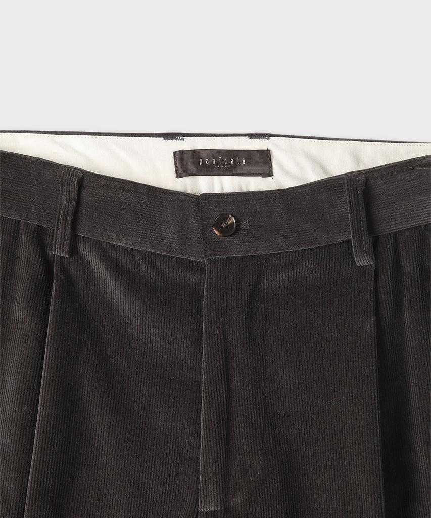 PANICALE Charcoal Balloon Fit Corduroy Pants