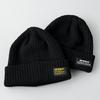 AVIREX Special Order Military Tag Ribbed Knit Cap with Logo Watch Unisex Solid Color One Size Fits Yellow Name Patch, Cap, Men's Beanie, (JP,