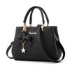 Danbaoly Large Capacity Handbag for Women Tote Shoulder Bag with Bow Accent and Star Charm Adjustable Crossbody Strap