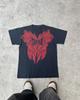2000er Neues amerikanisches Retro lässiges HipHop Gothic Print Damenbekleidung Mode T-Shirt Street Kurzarm Damen und Herren y2K Tops