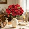 Silk Roses Artificial Flowers Peony Outdoor Wedding Party Wreath Bridal Bouquets Festival Decora Vases Home Room Table Diy Gifts
