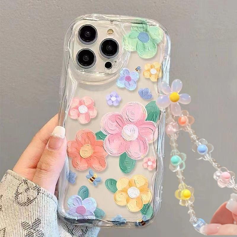 Case For Infinix Hot 40 Pro 30I 40i 20 30 Play Note 30 40 Pro Smart 8 7 TECNO Zero 30 4G Spark 20 20C Cover Love Heart Bracelet