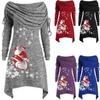 Festive Women's Santa Claus Sweater Jumper With Soft Material For Christmas Celebrations