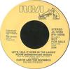 7inch Record CURTIE  THE BOOMBOX  Lets Talk It Over In The Ladies Ro JK14256PROMO RCA 1985 US Dance  Electronica Used