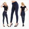 European & American Striped Plaid Print Slimming Nine-Point Plus Size Leggings