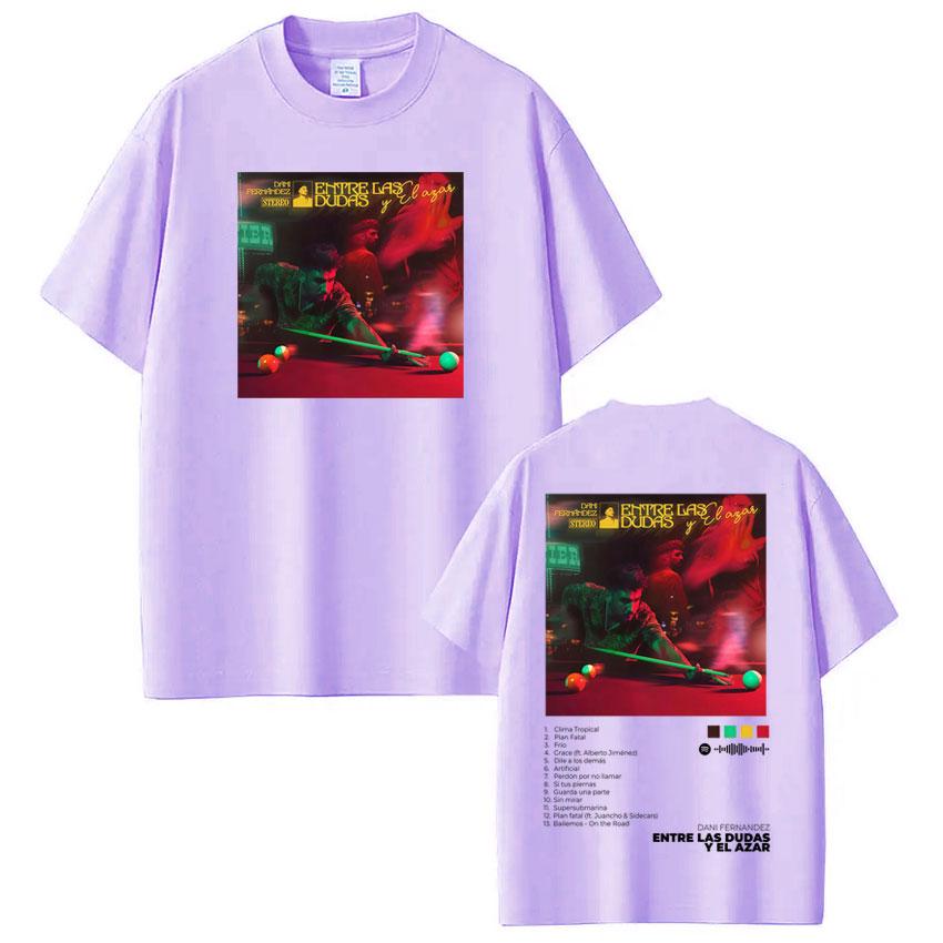 

Rapper Dani Fernandez Album Tour Print Tshirt Men Women Fashion Tshirts Shortsleeved Loose Hiphop Cotton Tshirts Fan Gifts 4XL