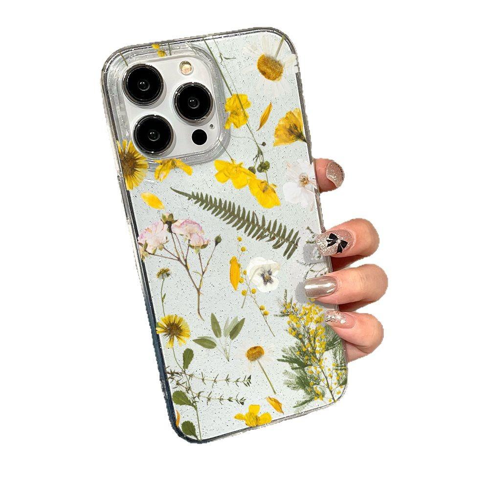 Large Hole Flash Powder Soft Shell Suitable for Apple 16 Mobile Phone Case IPhone 15 Protective Case 14promax Transparent 13pro