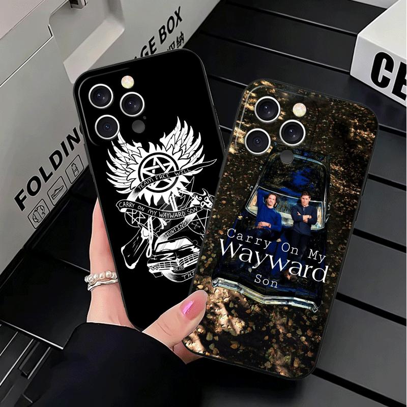 Supernatural SPN Babaite Soft Phone Case for iPhone 16 16E 17 Air 15 Pro Max 14 Plus 13 Mini 11 12 7 Black Cover Back Shell