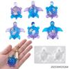 Sea Turtle Keychain Diy Ocean Theme Silicone Mold Handcraft Epoxy Resin Mold