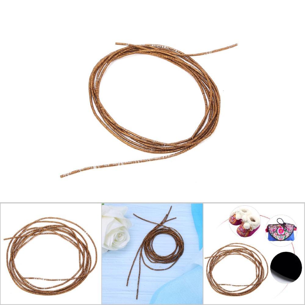 Fine Metallic Embroidery Wire Hand Sewing Metallic Embroidery Thread Beading Wire  For Embroidery