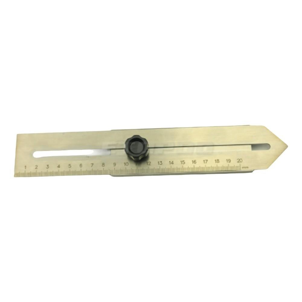 Slide Stop Sliding Line Ruler Stainless Steel Marking Gauge Tool  For Woodworking