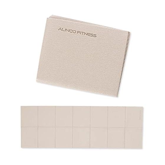 ALINCO Yoga Mat, Foldable, Thickness 4mm, Anti-slip, Compact, Portable, Lightweight, Yoga, Pilates, Training Mat, Stretch Mat, Folding Yoga Mat