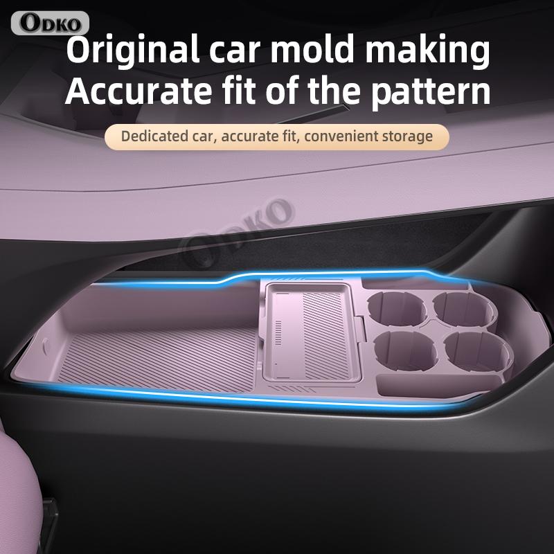 For ONVO L60 Silicone Storage Box Center Console Under Layer Modification Special Car Interior Accessories Organizer