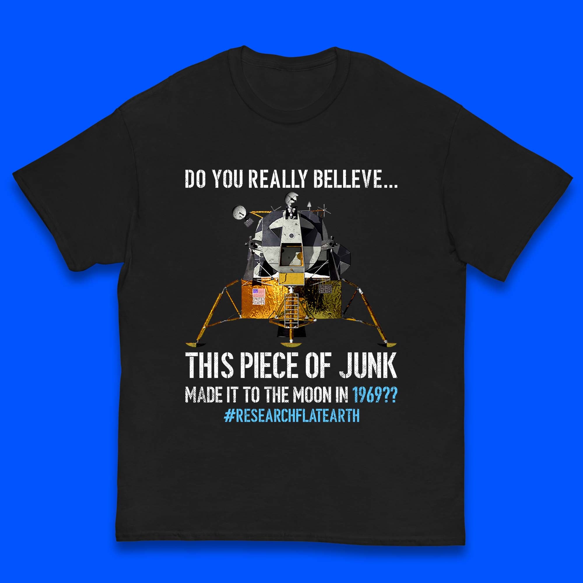 Research Flat Earth Kids T-Shirt 100
