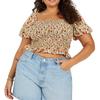 Womens/Ladies Puff Sleeve Top