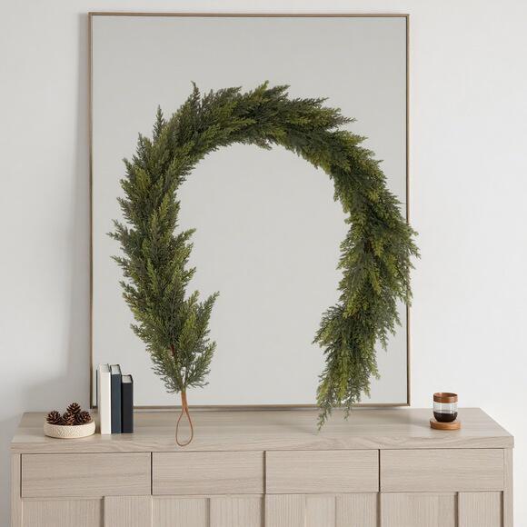 2025 Independence Day Norfolk Soft Rubber Hand-feel Pine Needles Christmas Garland