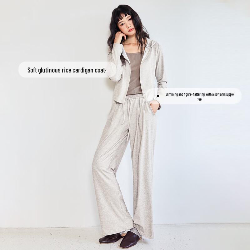 Handu Yishe Women's Soft Knit Hooded Cardigan