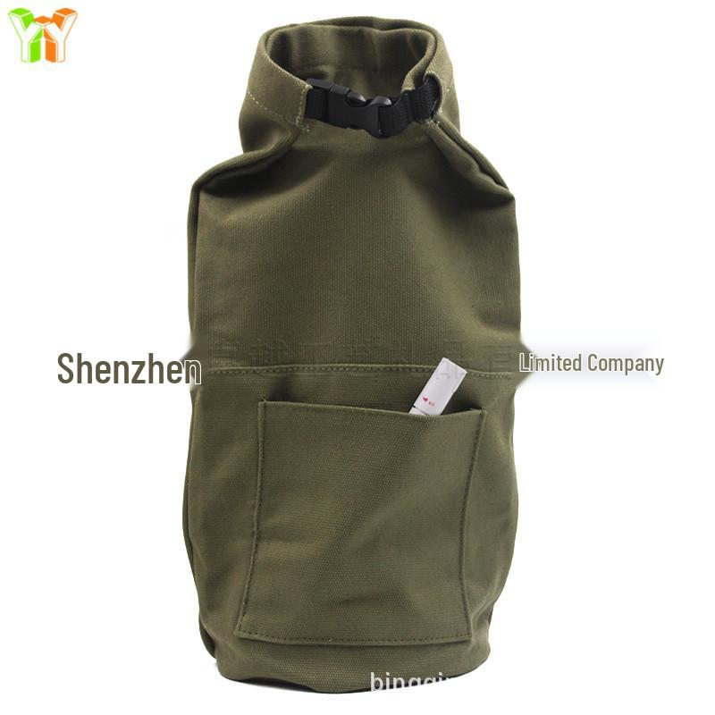 Outdoor Canvas Storage Bag for Kerosene Lamps - Portable and Retro Design for Camping