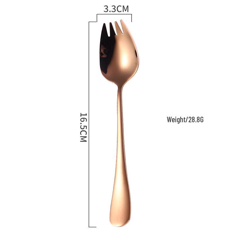 ZISIZ 304 Stainless Steel Iridescent Spoon-Fork Set