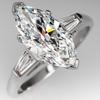 New women's banquet inlaid horse eye zircon ring, European and American creative simulation diamond ring engagement ring