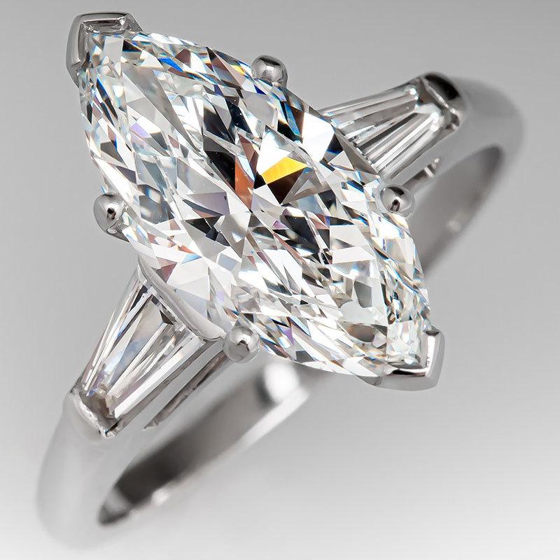 New women's banquet inlaid horse eye zircon ring, European and American creative simulation diamond ring engagement ring