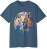 Lion Graphic Design Tee, Lion Shirt, Floral Vintage Tees, Art Design T-Shirt, Animal Graphic Tee, Animal Shirts 6