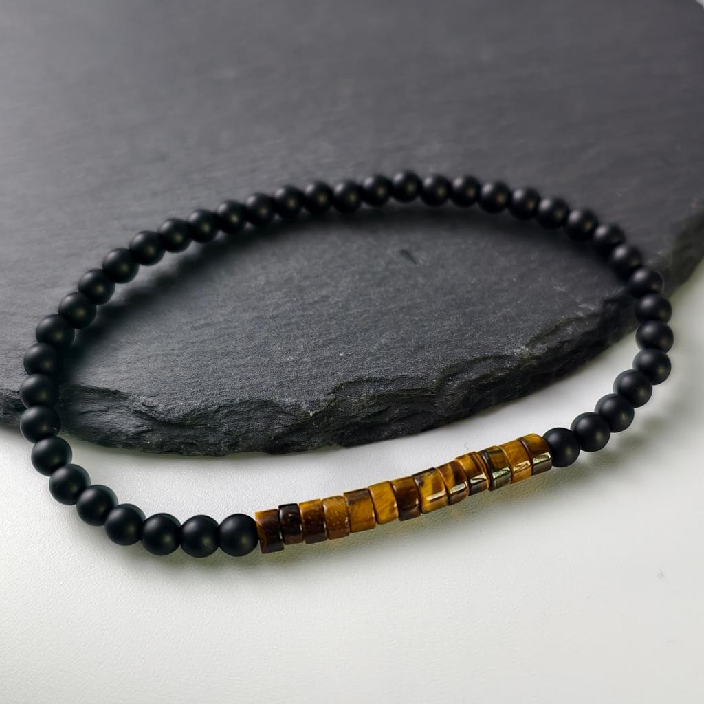 Minimalist 4mm Bead Bracelet Unisex Emperor Onyx Small Stone Braclet Meditation Yoga Strand Braslet Couple Brazalete Pulsera