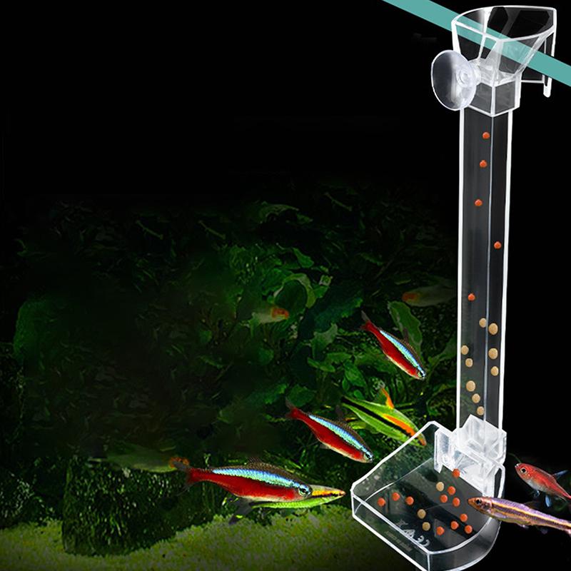 Aquarium Fish Shrimp Feeding Dish Set - Clear Feeder Tube And Dish With Cleaning Brush And Measuring Spoon For Shrimp