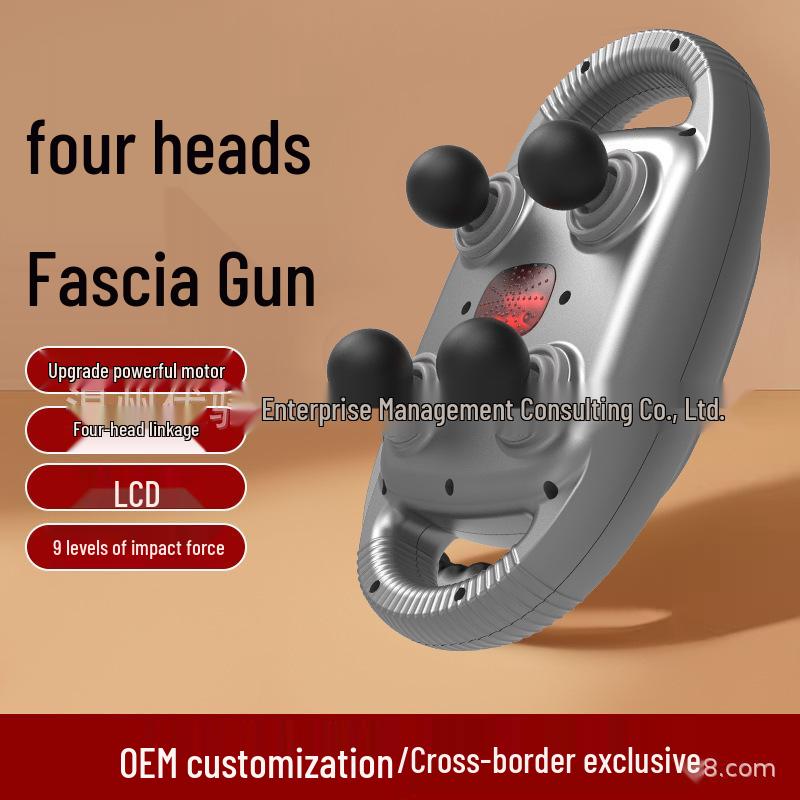 Smart Electric Fascia Massage Gun: 22 Heads, 9 Modes for Muscle Relief and Relaxation