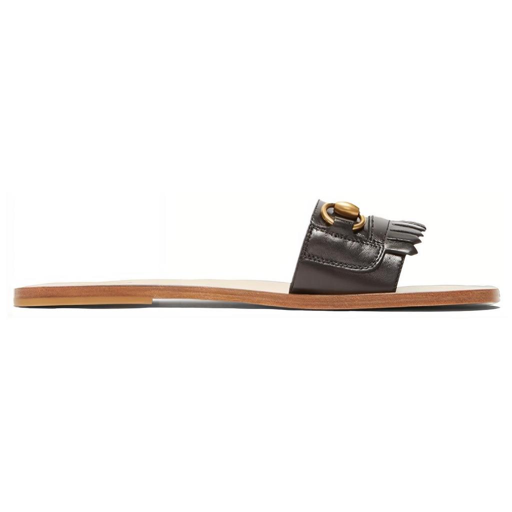 Gucci Horsebit Slide Slippers Women's Black 517017 C9D00 1000