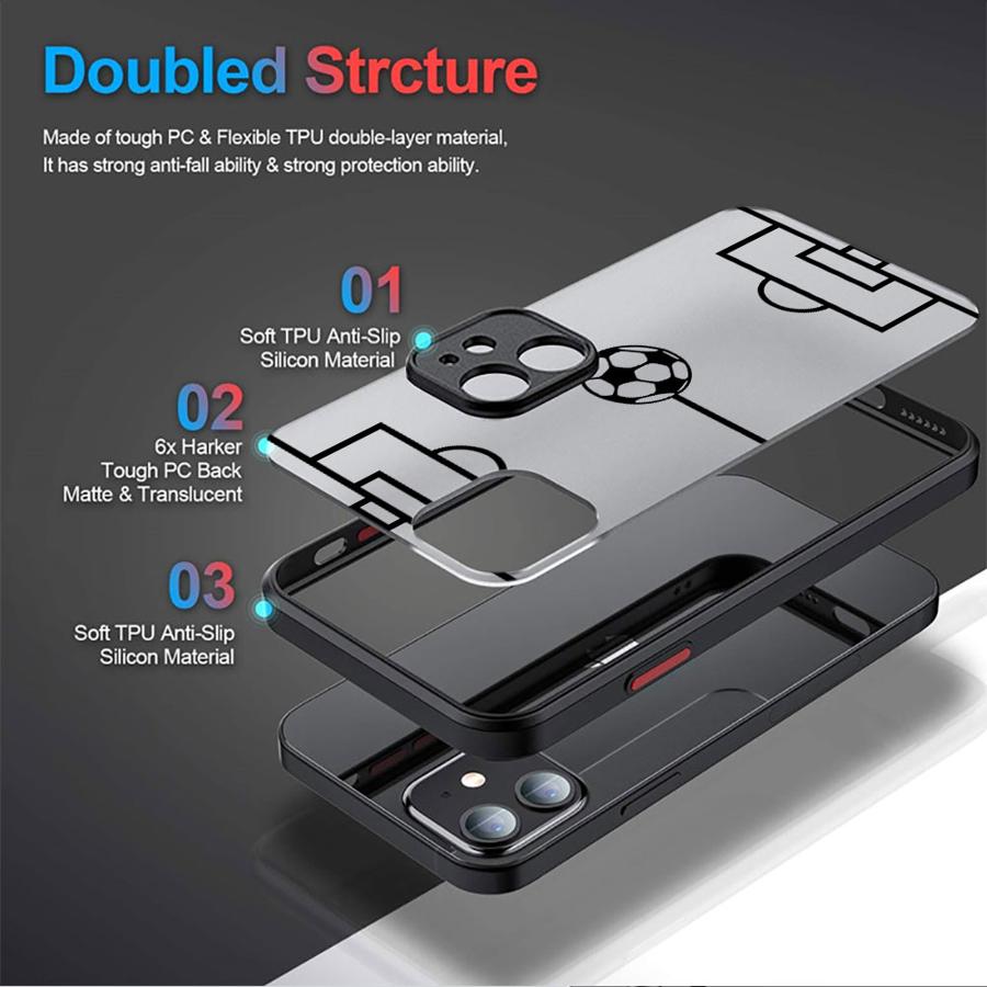 Funny Football Funda Back Phone Cover Case for iPhone 17 Pro Max 7 8 SE 15 13 Mini 11 Air 16 Plus 12 14 X XS XR 17P 16P