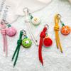 Fresh Cute Knitted Fruit Keychain Handmade Weaved Keyring  Bag Hanging Accessory