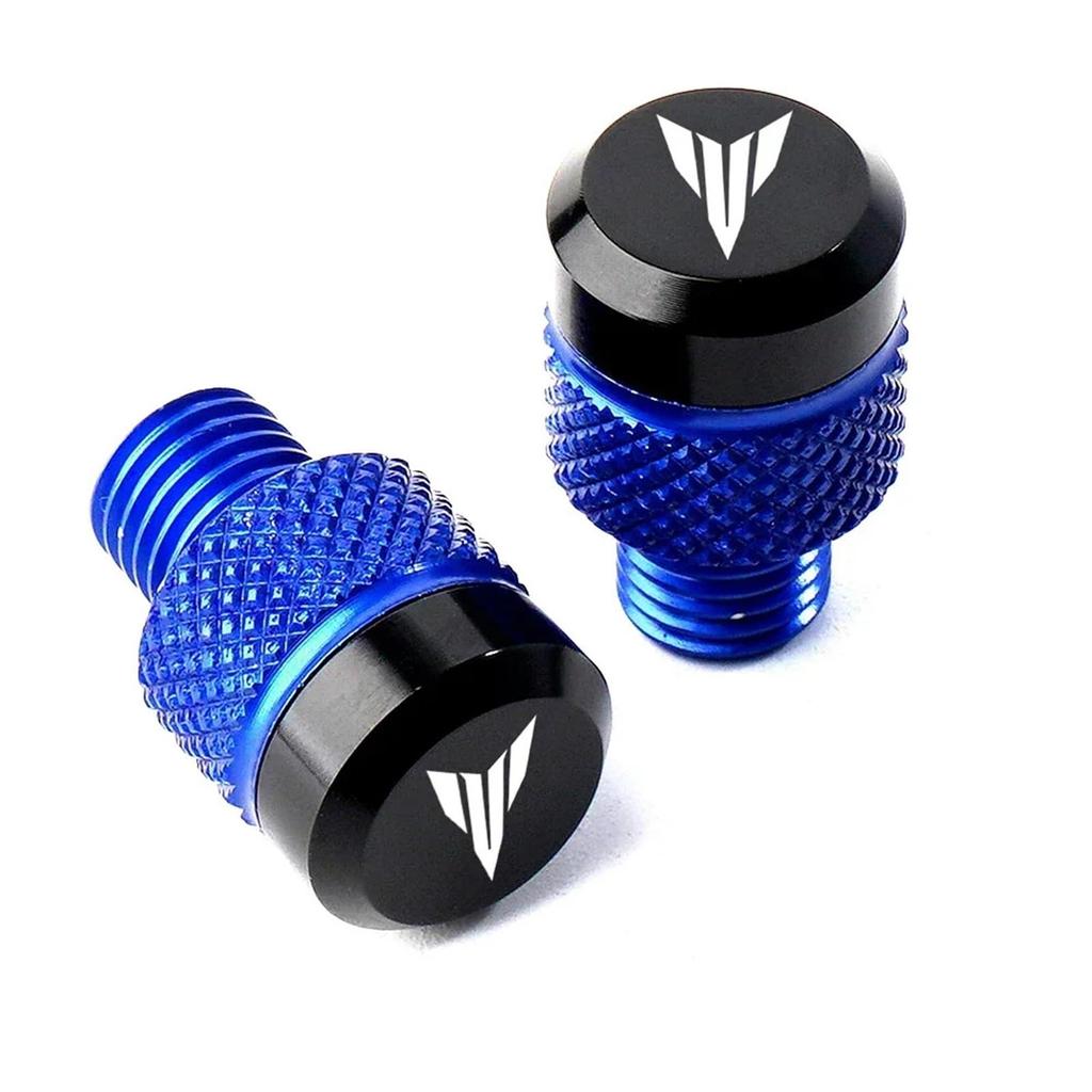 Motorcycle Accessories M10*1.25 Aluminum Screw Bolt Mirror Hole Plug Cap Compatible with MT-07 MT03 MT07 MT09 MT10 MT25 FZ09 FZ07