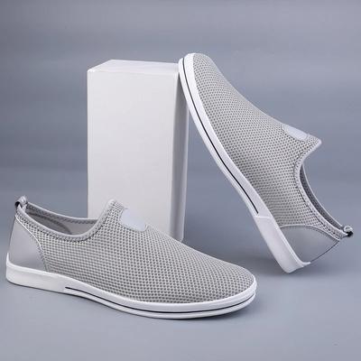 Męskie mokasyny Hollow Out Miękkie ręcznie robione męskie buty do jazdy samochodem Oddychające letnie siateczkowe płaskie buty wsuwane codzienne buty męskie mokasyny outdoorowe