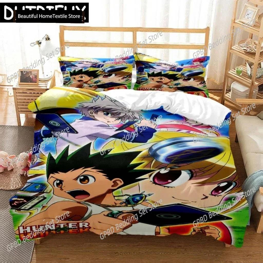 Luxury  New 3D Print HUNTER×HUNTER Digital Print Polyester Bedding Sets Boys Covers Duvet Cover Set For Teens Bedding Set