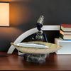 Fruit Serving Tray Resin African Black Woman Fruit Display Tray Decorative Desktop Ornament Table Storage For Candy Dessert