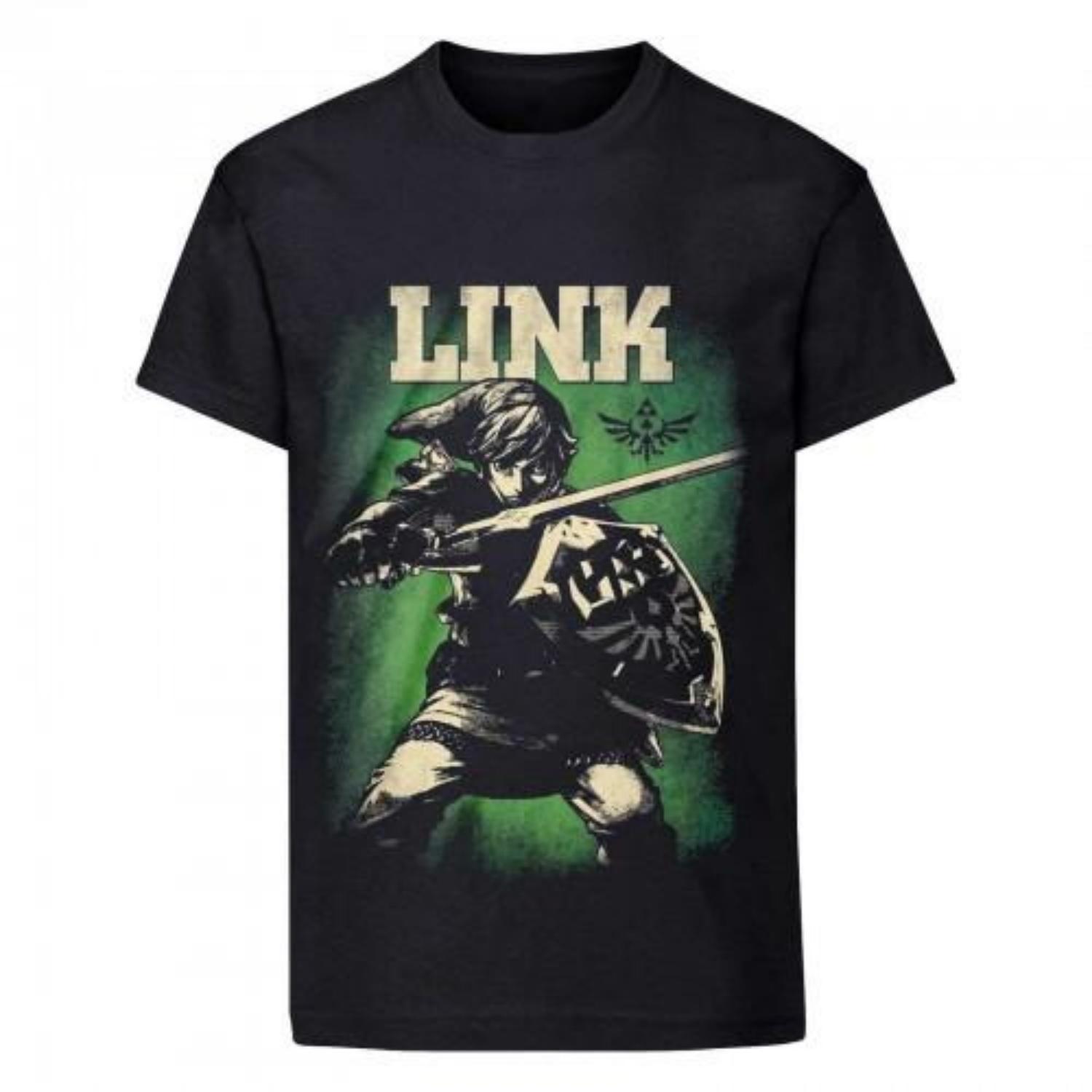 

The Legend of Zelda Unisex Adult Link T-Shirt S чёрный
